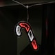 image 6 of 1.75m 6 Infinity Hanging Christmas Candy Cane Garland with Red and White LEDs