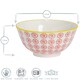 image 3 of Nicola Spring Hand-Printed Cereal Bowls - 16cm - Red - Pack of 6 Multi