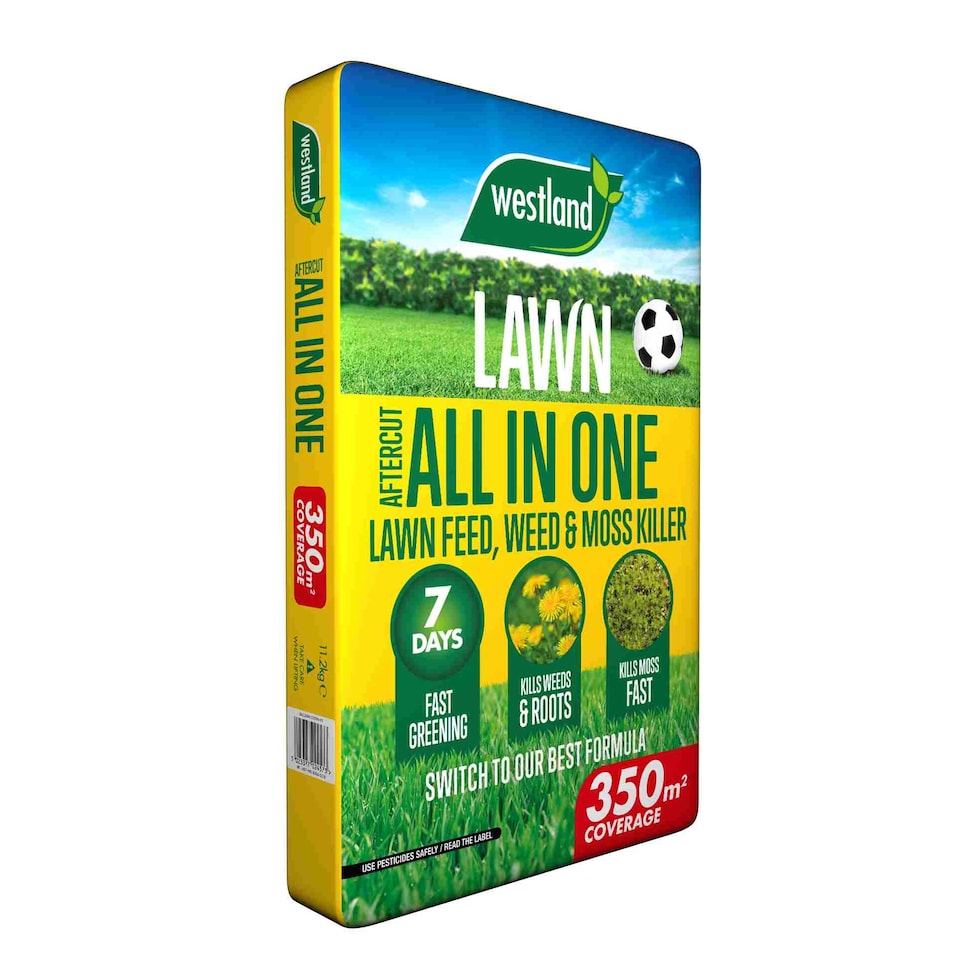 image 1 of Aftercut All-in-One Lawn Feed, Weed & Moss Killer 350sqm