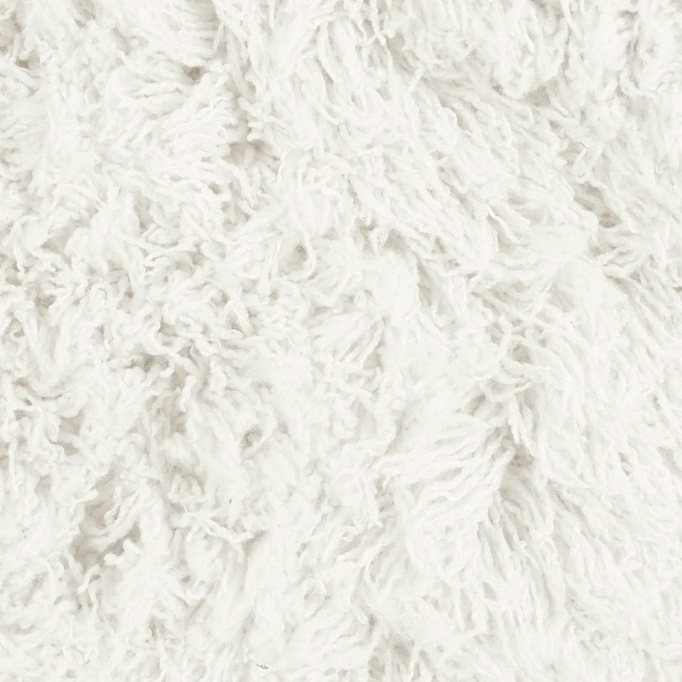image 1 of OHS Soft Shaggy Textured Plush Carpet Floor Rug, 160x230cm - Cream
