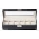 image 3 of Living and Home 6-Slot Elegant Faux Leather Watch Display Case