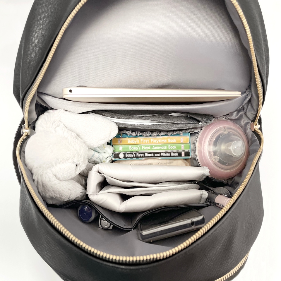 image 1 of Allis Lux Baby Changing Backpack - Black