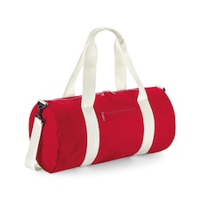 BagBase Original XL Barrel Bag - Classic Red/Off White - One Size Red | One Size