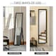 image 4 of HOMCOM Full Length Mirror, Floor Standing or Wall-Mounted Long Mirror, Black