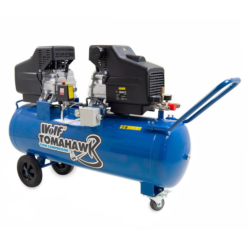image 1 of Air Compressor Wolf Tomahawk 100L, 19.2 CFM, 2 x 2.5HP