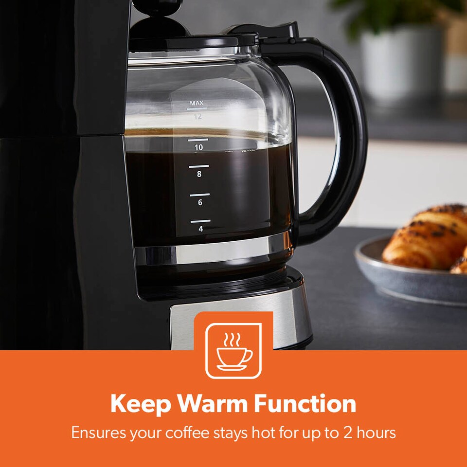 image 1 of GEEPAS 1.5L Filter Coffee Machine, 1.7L Electric Kettle & 2 Slice Toaster Set