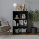 image 8 of 3-Tier Bookcase Shelving Storage Unit- 90x60x29cm White | Unit Colour: White