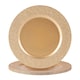 image 1 of Argon Tableware Hammered Charger Plates - 33cm - Gold - Pack of 6 | Gold | Hammered Gold