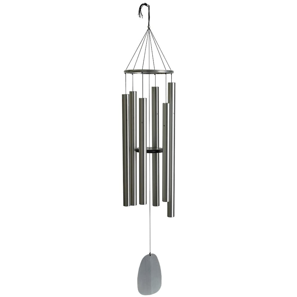 image 1 of Woodstock Extra Large Bells of Paradise Wind Chime - Silver