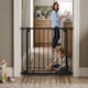 image 7 of Safetots Extra Tall Elite Safety Gate, 107cm - 116cm, Matt Black, Extra Tall 96.8cm in Height, Pressure Fit Stair Gate, Baby Gate for Doors Hallways and Spaces, Safety Barrier, Easy Installation
