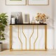image 3 of COSTWAY Console Table 110 cm Modern Entryway Table Black