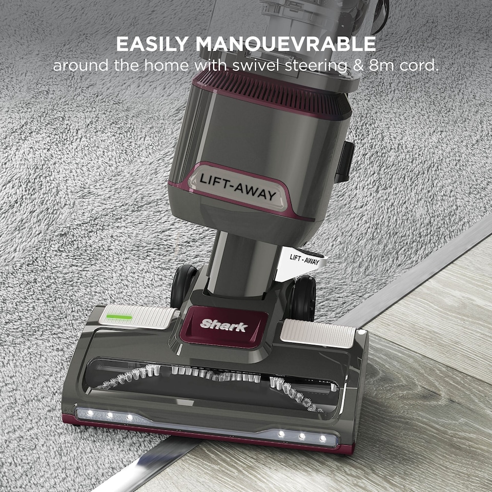 image 1 of Shark Classic Upright Pet Vacuum Cleaner Liftaway Black & Red NV603UKT