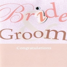 Second Nature Collectable Wedding Greeting Card " BRIDE AND GROOM" Congratulations