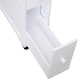 image 8 of HOMCOM 72x16cm Narrow Bathroom Storage Unit 2 Drawers Open Top 4 Wheels Slimline
