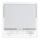 image 1 of FURNISHED Blackout Roller Blinds with Diamante Trim and Bow Cut to Size | White | White | (W) 180cm x (L) 165cm