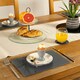 image 5 of Harbour Housewares Round Glass Placemats - Clear - 30cm - 6 Pack - Heat-Resistant Set Clear