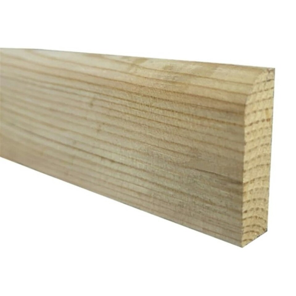 image 1 of PACK OF 20 (Total 20 Units) - 19mm x 50mm (15mm x 45mm Finish) Once Rounded Timber Architrave 10mm Radius - 4.5m Length