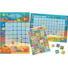 Paper Projects Sealife Friends A3 Reward Sticker Chart - Multicoloured - One Size