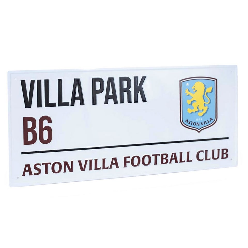 image 1 of Aston Villa FC Street Sign | White | White/Black/Blue | 1