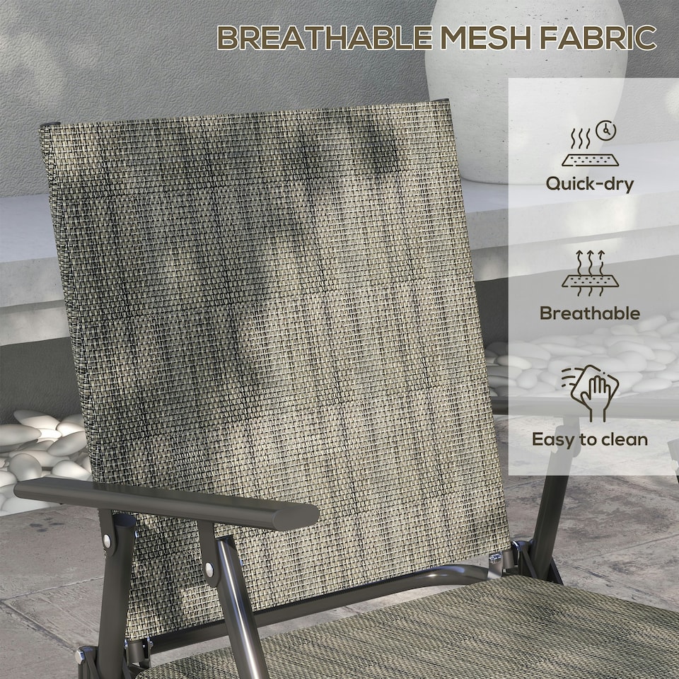 image 1 of Outsunny Patio Furniture Set, Garden Set w/ Table, Foldable Chairs, a Loveseat