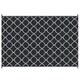image 1 of Outsunny Reversible Waterproof Outdoor Rug W/ Carry Bag, 182 x 274 cm Black | Black