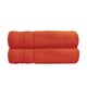image 1 of Luxury Zero Twist Egyptian Cotton Bath Towels 70 x 120cm - Pack of 2 | Orange | Terracotta | Bath towel