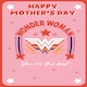 image 3 of Wonder Woman 'You're The Best' Mother's Day Card
