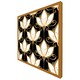 image 1 of Black& gold floral pattern (Picture Frame) Brown | Oak | XL