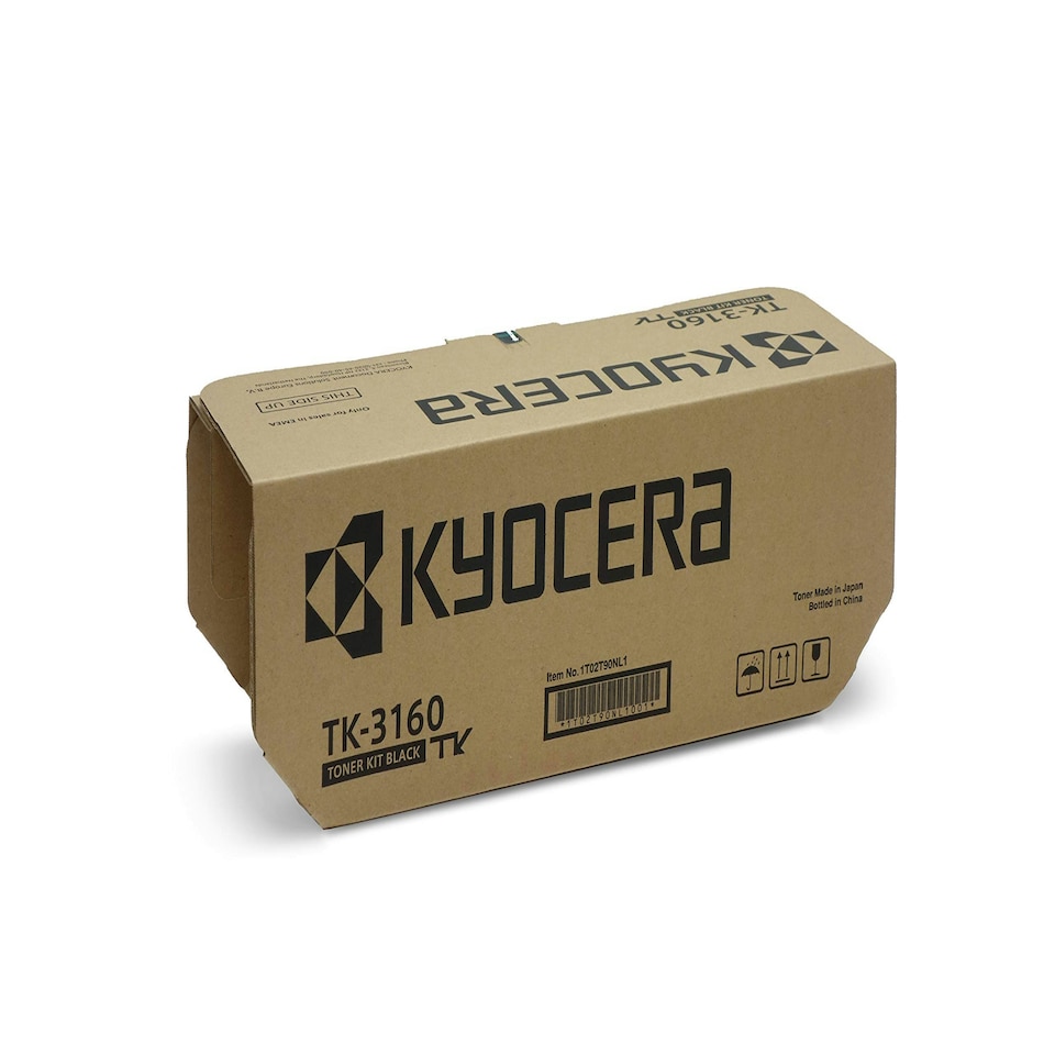 image 1 of Kyocera TK-3160K Toner Black, Original Premium Cartdrige 1T02T90NL0. Compatible ECOSYS P3045dn, M3145dn