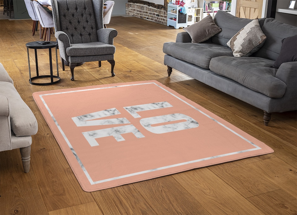image 1 of Love Marble Rug | Multi
