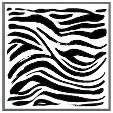 Zebra stripes print (Picture Frame) Grey | XS