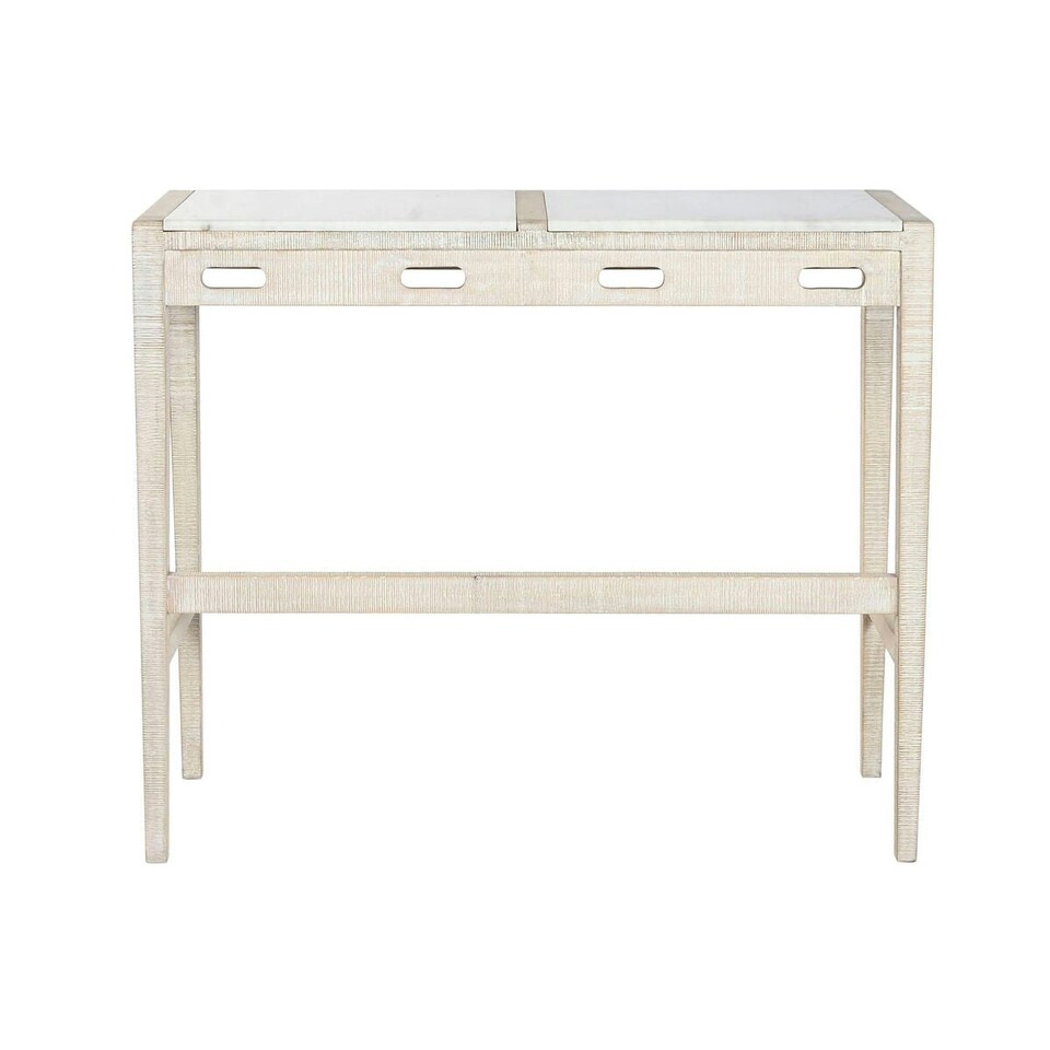 image 1 of Table set with chairs Home ESPRIT White Natural 112 x 40 x 96 cm N/A