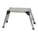 image 7 of 150kg Folding Aluminium Work Platform Step Up Bench Ladder EN131 | Silver