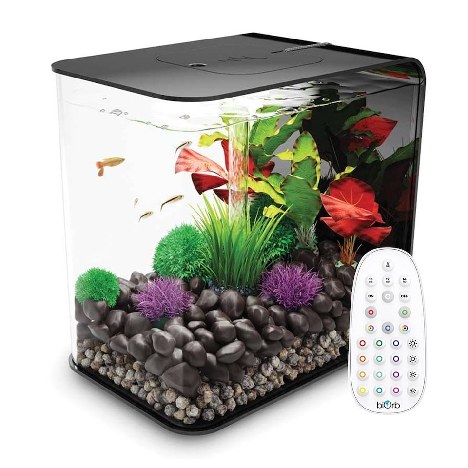 image 1 of biOrb FLOW 30L Aquarium Fish Tank in Black with MCR LED Lighting