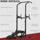 image 5 of HOMCOM Adjustable&Folded Dip Stands Multi-Function Pull-ups Sit-ups Fitness tool