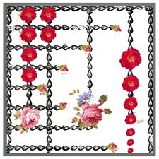 Roses & chains (Picture Frame) Grey | XS