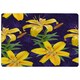 image 1 of Yellow Lily Flowers Designer Rug | Multi