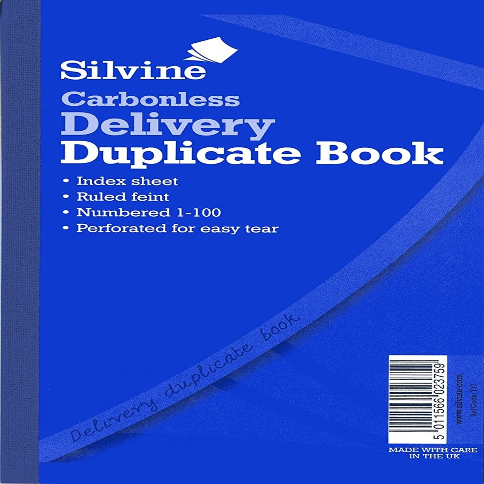image 1 of Carbonless Duplicate Delivery Book 8.25"x5"