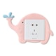 image 1 of Haven Novelty Electrical Outlet Waterproof Switch Cover Sticker, Pink Elephant