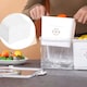 image 4 of Living and Home Food Storage Container with 3 Compartments for Fridge or Picnic,31cm W x 24cm D x 14.2cm H | White