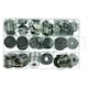 image 2 of 240pc Large Penny Repair Washers Circle Round Carbon Steel Nuts Screws Bolts