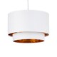 image 1 of Kozy - White and Gold 30cm Pendant Shade | White | Gold | Large | 1