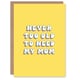 image 1 of Mothers Day Card Modern Bright Bold Never Too Old Mum Card