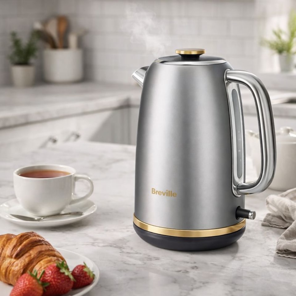 image 1 of Breville Mostra VKT139 1.7L Jug Kettle 3000W  Silver and Gold