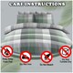 image 3 of VELVETIO Dartmouth Check Complete Duvet Cover Set with Fitted Sheet Soft Polycotton Bedding Sets Multi | King