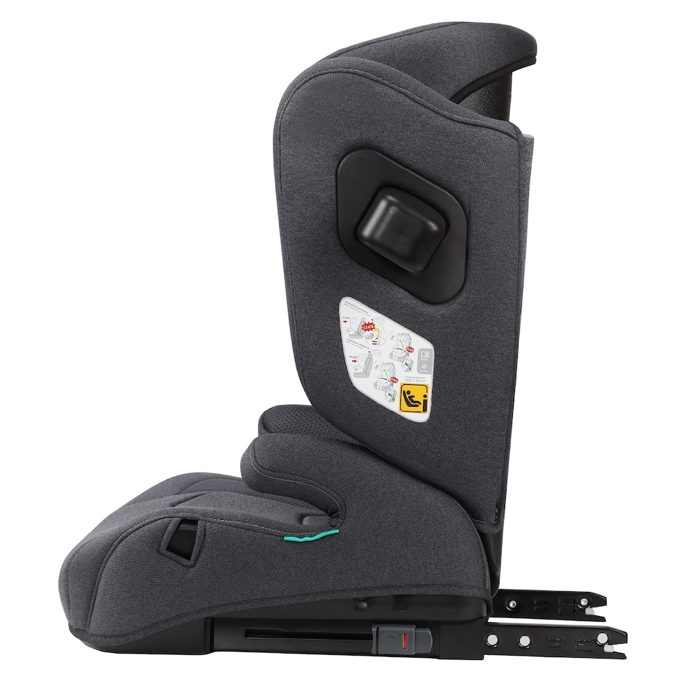 image 1 of Cozy N Safe Portland i-Size High Back Booster Car Seat 100-150cm, ISOFix & Seat Belt, Side Impact Protection, Adjustable Headrest, Cup Holder, Kids Car Seat 4-12 Years (Slate)