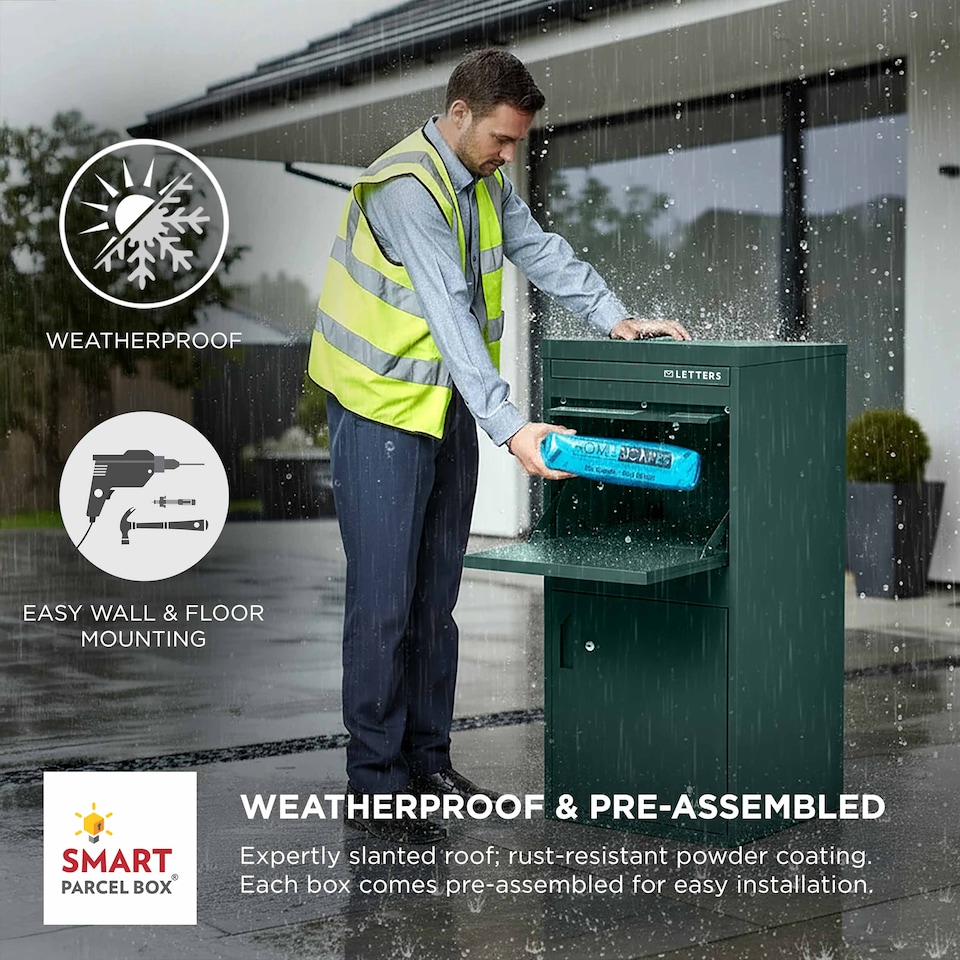 image 1 of SMART PARCEL BOX® Extra Large Front & Rear Access | Green | 1