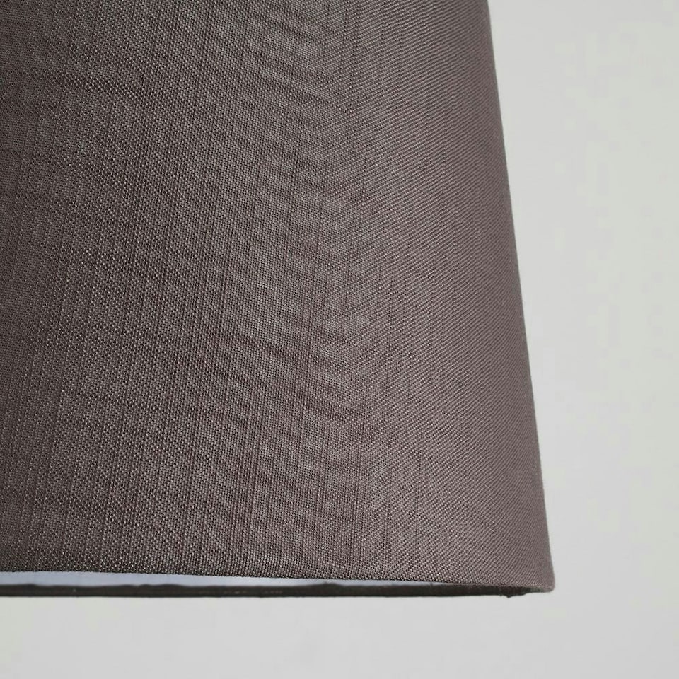 image 1 of ValueLights Modern Tapered Grey Faux Linen Ceiling Pendant Table Lamp Light Shade