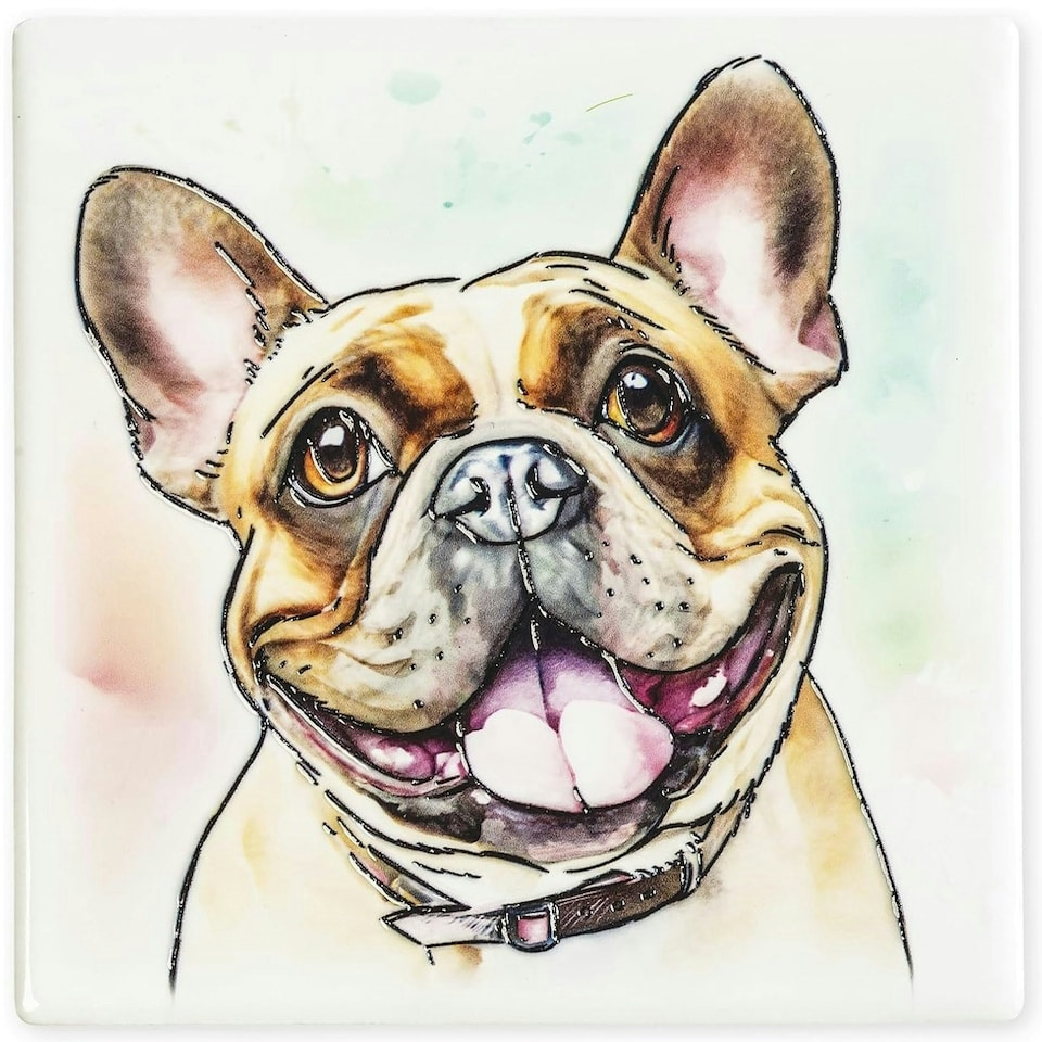 image 1 of Arora Dog Coaster - French Bulldog