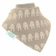 image 4 of Ziggle Bandana Dribble Bibs Grey & White Pack of 4 | Grey | One Size | 4